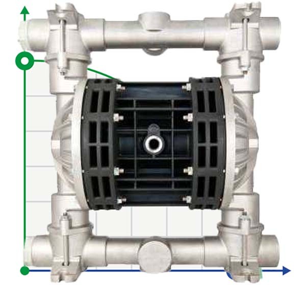 Die pneumatischen Membranpumpen BOXER 251 ALU B250-AL-HTAIV фото 1 — BTS Engineering