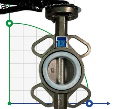PN16 DN65 Vanne papillon, corps et disque en acier inoxydable AISI 304, siège PTFE — BTS Engineering