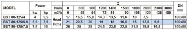 Bomba centrífuga monobloque BST 80-125/5.5, 3000 — BTS Engineering