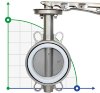 PN16 DN80 Zawór Motylkowy, korpus i tarcza wykonane ze stali nierdzewnej AISI 304, gniazdo PTFE фото 1 — BTS Engineering