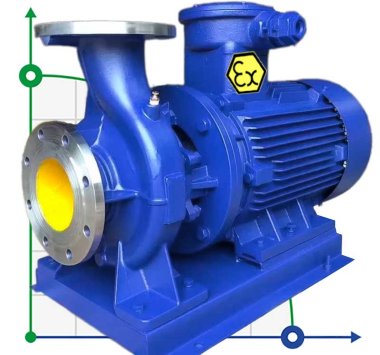 TKHWB 65/300-3/4 (11,7/28), 3 kW, AISI 304, 1450, Ex pompe horizontale en acier inoxydable — BTS Engineering