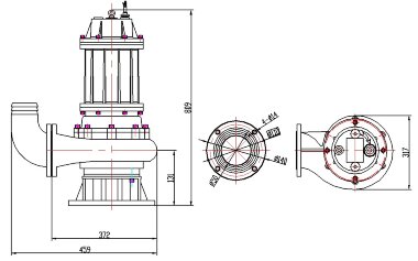 Насос фекальный высокого давления 50WQ20-55-11/2 — BTS Engineering