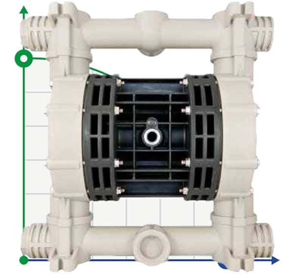Насос DEBEM BOXER 251 РР+PTFE IB251-P-HTTPT пневматичний мембранний фото 1 — BTS Engineering