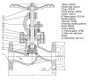 PN16 DN80 tainless steel flanged valve AISI 316, Seal AISI 316 фото 2 — BTS Engineering