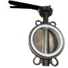 PN16 DN150 Zawór Motylkowy, korpus i tarcza wykonane ze stali nierdzewnej AISI 304, gniazdo PTFE фото 4 — BTS Engineering
