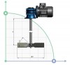 Stirrer made of stainless steel ML501295, 0,75 kW, 95 rpm фото 2 — BTS Engineering