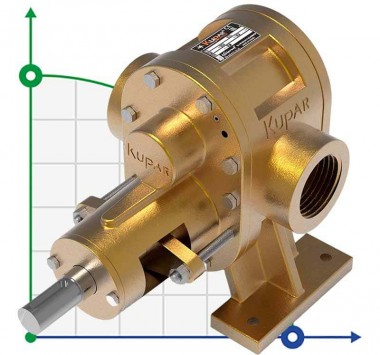 Kupar KHP 2 1/2 Zoll-B Zahnradpumpe für Farbe, Bronze, 3,5-35 m3/h — BTS Engineering