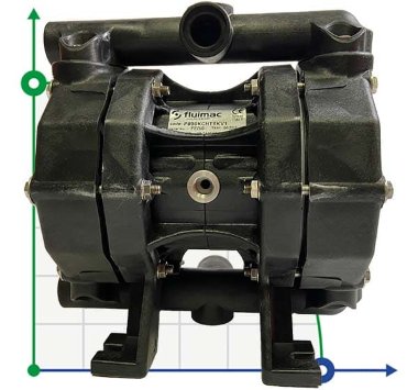 Pneumatic Diaphragm Pump PHOENIX 50-PVDF 1/2, P50-KHTTKV1 — BTS Engineering