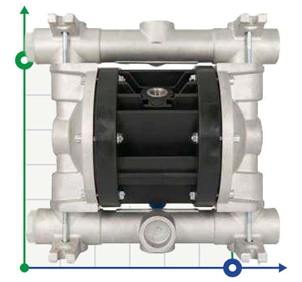 Pneumatic diaphragm pump BOXER 81 ALUMINIUM IB81-ALHTAAT-- фото 1 — BTS Engineering