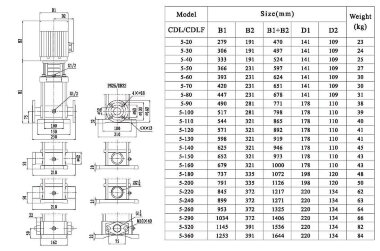 CDLF 5-70, AISI 304  mehrstufige Pumpe für CIP-Spülen — BTS Engineering