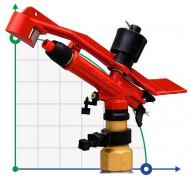 Sprinkler for irrigation RED ATOM28-BSP — BTS Engineering