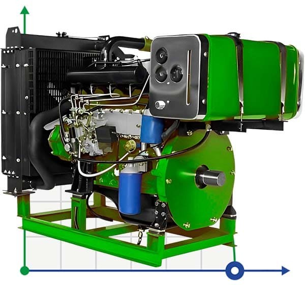 PD 490NZ, moteur diesel 50kW 3000rpm фото 1 — BTS Engineering