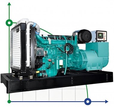 Przemysłowy generator diesla XHYV-200GF z ATS, silnik Volvo 250kVA, 200kW, 380V/50HZ typ otwarty — BTS Engineering