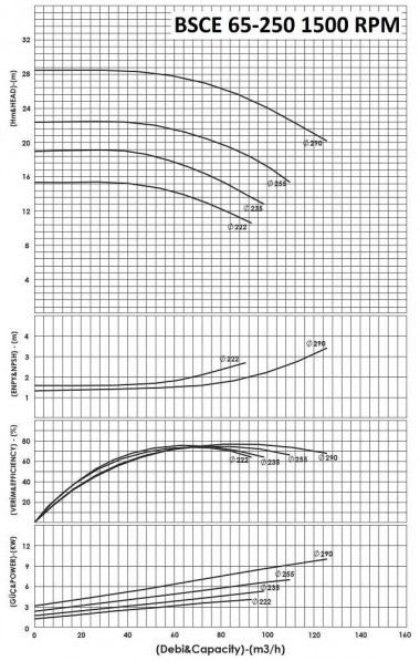 BSCE 65-250 (1500) - насос двустороннего входа без двигателя — BTS Engineering
