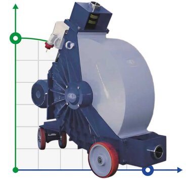 Chemieschlauchpumpe FLUIMAC HELIOS ATR 280 IX 63414 l/h, 15 kW, 58 U/min, mit Leistungsanpassung und Frequenzumrichter &mdash; BTS Engineering