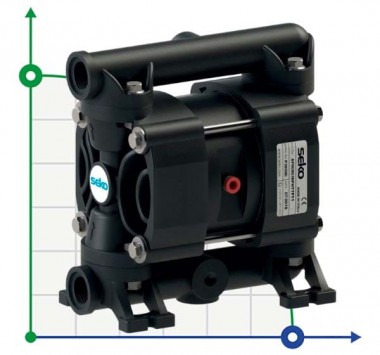 Seko Duotek AF18 PVDF pneumatic diaphragm pump — BTS Engineering
