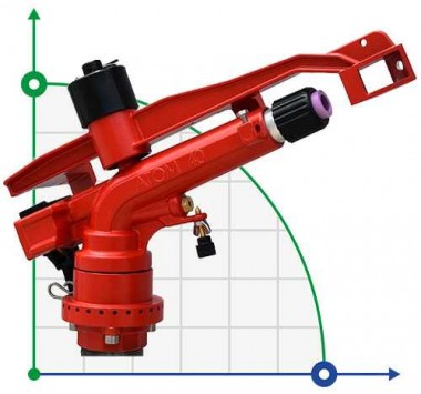 Sprinkler for irrigation RED ATOM40-BSP — BTS Engineering