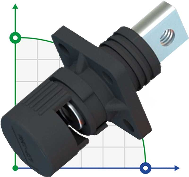 CN12-LSP400A-03-M, 400A, 1500V DC connecteur boulon trou fileté, noir фото 1 — BTS Engineering
