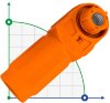 JC-CN12-W-01, 350A, 1500V DC, 120mm² battery plug, orange фото 1 — BTS Engineering