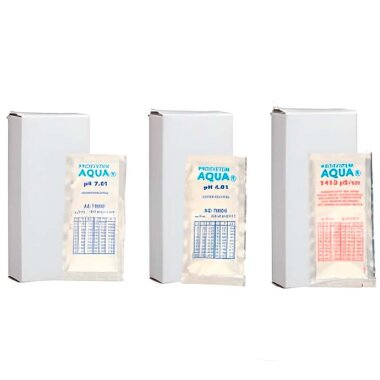 Box with 20 bags of pH 4 calibration solution &mdash; BTS Engineering