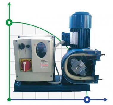 Перистальтический (шланговый) насос для растворов FLUIMAC HELIOS AS 20 IX 453 л/ч, 0,18 кВт, 70 об/мин, с регулировкой производительности и частотным  — BTS Engineering