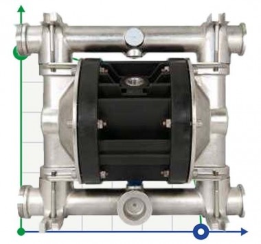 Druckluft-Membranpumpe BOXER 81 AISI 316 IB80-A-HTTAT-- — BTS Engineering