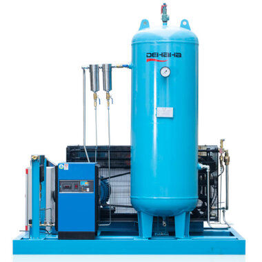 Поршневой воздушный компрессор DEHAHA линии лазерной резки серии DHH с подачей воздуха 1-2,5 м3/мин, мощностью 11-25 кВт, давлением 3 МПа — BTS Engineering