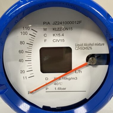 DN15 caudalímetro rotámetro de acero inoxidable KLZZ PN6 (mezcla de alcohol líquido C2H5OH 92%), 11-110 l/h, 4-20mA, Ex — BTS Engineering