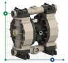 Pneumatische Membranpumpe für Wasserstoffperoxid PHOENIX P252 PP SANTOPRENE+PTFE, 250 l/min фото 5 — BTS Engineering
