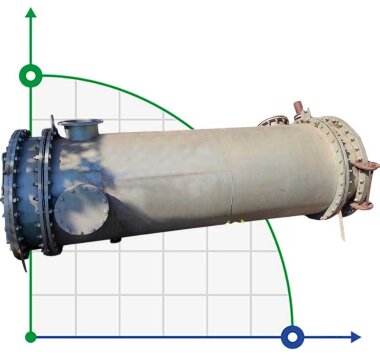 Спіральний теплообмінник підігріву бражки 63 м2 — BTS Engineering