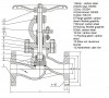 PN16 DN100 Carbon steel flanged valve, Seal AISI 304 фото 2 — BTS Engineering