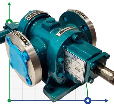Шестеренчатый насос JKMS 150 1 1/2  дюйма, 4,5 m3/h, AISI 316 для лаков и краски — BTS Engineering