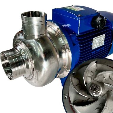 Bomba de impulsor abierto BK400, 3,0kW, AISI304, 380V/50Hz, 2900 &mdash; BTS Engineering