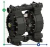 Bomba neumática de membrana para ácido fluorhídrico PHOENIX P252 PVDF SANTOPRENE+PTFE, 250 l/min фото 3 — BTS Engineering
