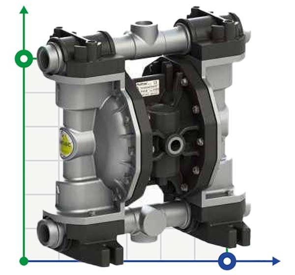 PHOENIX P160 ALU HYTREL ATEX пневматичний мембранний насос фото 1 — BTS Engineering