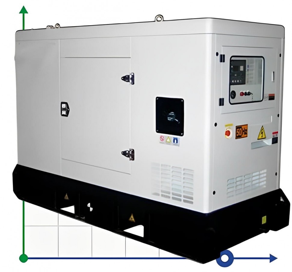 Промышленный дизельный генератор XHYV-70GF с ATS, двигатель Volvo 85kVA, 70kW, 380V/50HZ закрытого типа фото 1 — BTS Engineering