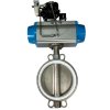 PN6 DN250 Válvula de mariposa wafer, cuerpo y disco AISI 304, PTFE, Doble efecto Actuador neumático Ex+posicionador 4-20MA фото 7 — BTS Engineering
