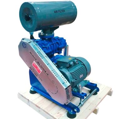 Воздуходувка RUUT BLOWER H37 (DN150/PN10), 1200 м3/ч, 2100 об/мин, с двигателем 37 кВт, 380B, 50Гц, на раме &mdash; BTS Engineering