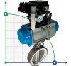 PN6 DN200 Zwischenflanschklappe, Gehäuse und Klappenscheibe AISI 304, PTFE, Doppeltwirkend Pneumatischer Stellantrieb Ex+Stellungsregler 4-20MA фото 1 — BTS Engineering