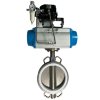 PN6 DN200 Zwischenflanschklappe, Gehäuse und Klappenscheibe AISI 304, PTFE, Doppeltwirkend Pneumatischer Stellantrieb Ex+Stellungsregler 4-20MA фото 3 — BTS Engineering