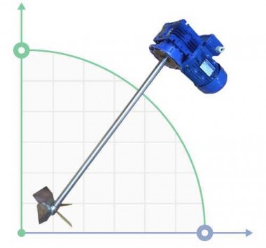 Edelstahlrührer ML300669, 0,37 kW, 69 U/min — BTS Engineering