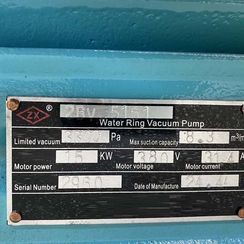bts シリアルナンバー Bomba de vacío de anillo de agua 2BV5161 comprar en BTS Engineering