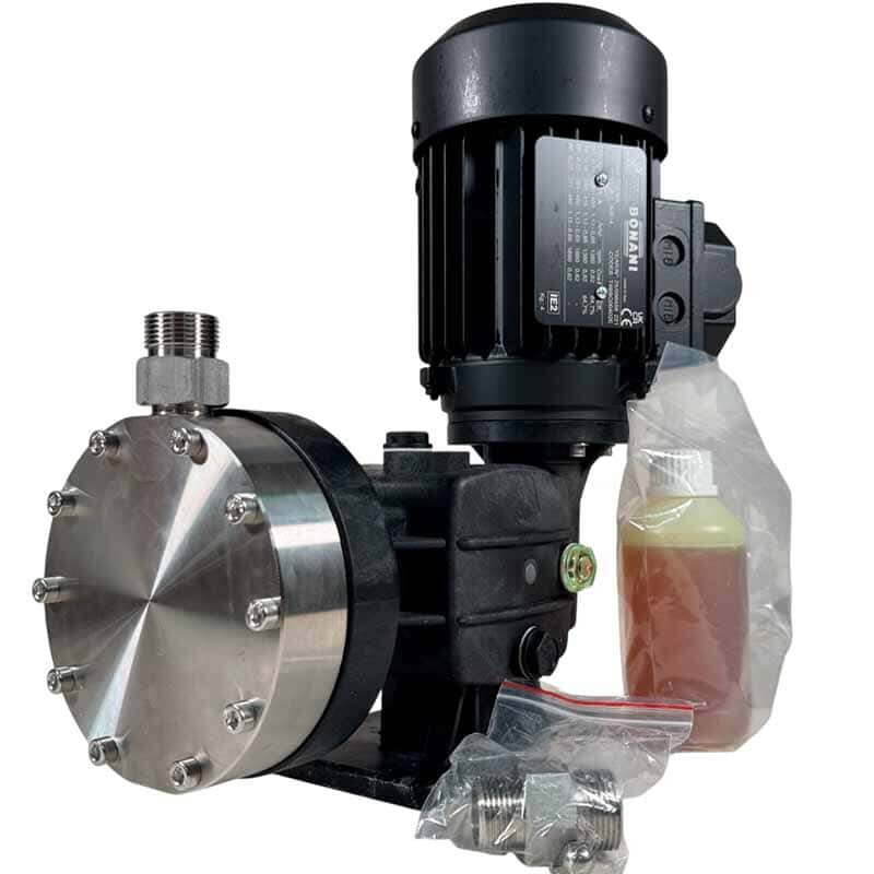 Flockungsmitteldosier-Motormembranpumpe AQUA MSB, AISI 316L, 170 l/h, 8 bar, 0,18 kW, 380V фото 1 &mdash; BTS Engineering