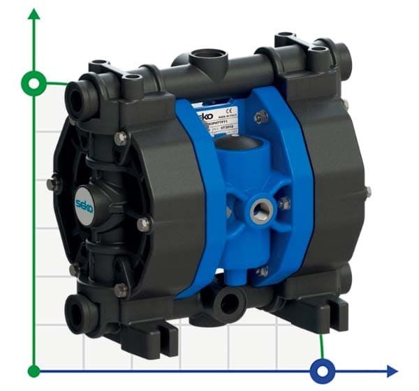 Pneumatyczna pompa membranowa SEKO Duotek AF50 PVDF фото 1 — BTS Engineering
