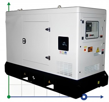 Przemysłowy generator diesla XHYV-120GF z ATS, silnik Volvo 150kVA, 120kW, 380V/50HZ typ zamknięty — BTS Engineering