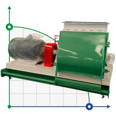 FSFP 66*80 grain hammer mill with a capacity of 5 t/h, 90 kW — BTS Engineering