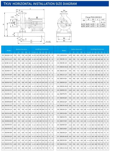 TKW 150/370-37/4 (187/44), 37 kW, 1480 насос центробежный горизонтальный — BTS Engineering