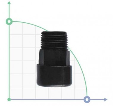 Reduktor dyszy ciśnieniowej do wtryskiwacza pompowego R. M-1/2 cale, R. H-3/8 cale — BTS Engineering
