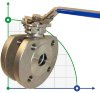 DN32 Stainless ball valve flanged monoblock AISI 304, PTFE seat фото 1 — BTS Engineering