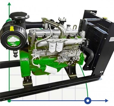 PD 6126TS diesel engine, 300kW, 3000rpm for universal joint shaft pumping stations — BTS Engineering